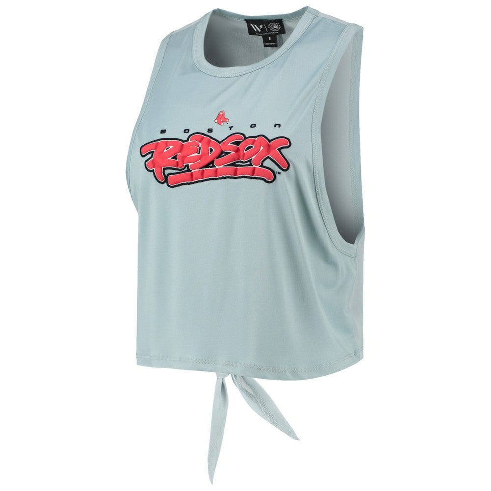 Boston Red Sox The Wild Collective Women's Open Back Twist-Tie Tank Top - MLB Tanks