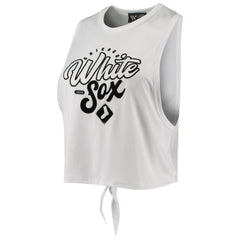 Chicago White Sox The Wild Collective Women's Open Back Twist-Tie Tank Top - MLB Tanks