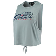 St. Louis Cardinals The Wild Collective Women's Open Back Twist-Tie Tank Top - MLB Tanks