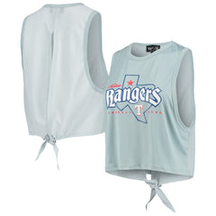 Texas Rangers The Wild Collective Women's Open Back Twist-Tie Tank Top - MLB Tanks