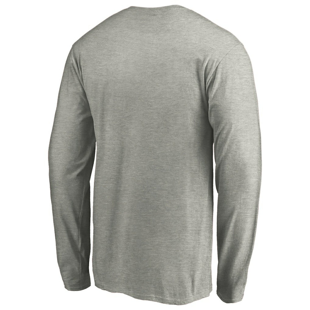 Heathered Gray Chicago Bulls Primary Team Logo Long Sleeve T-Shirt sale | NBA