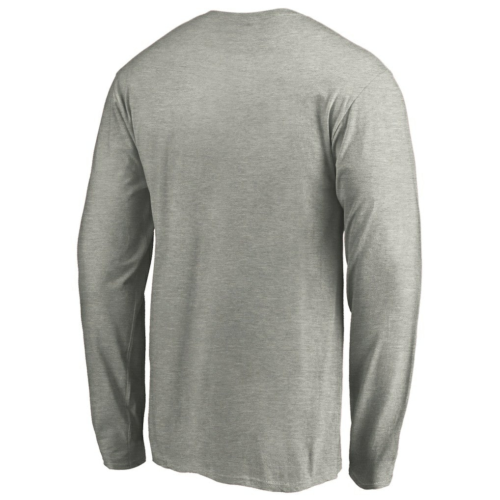 Heathered Gray Chicago Bulls Alternate Team Logo Long Sleeve T-Shirt sale | NBA