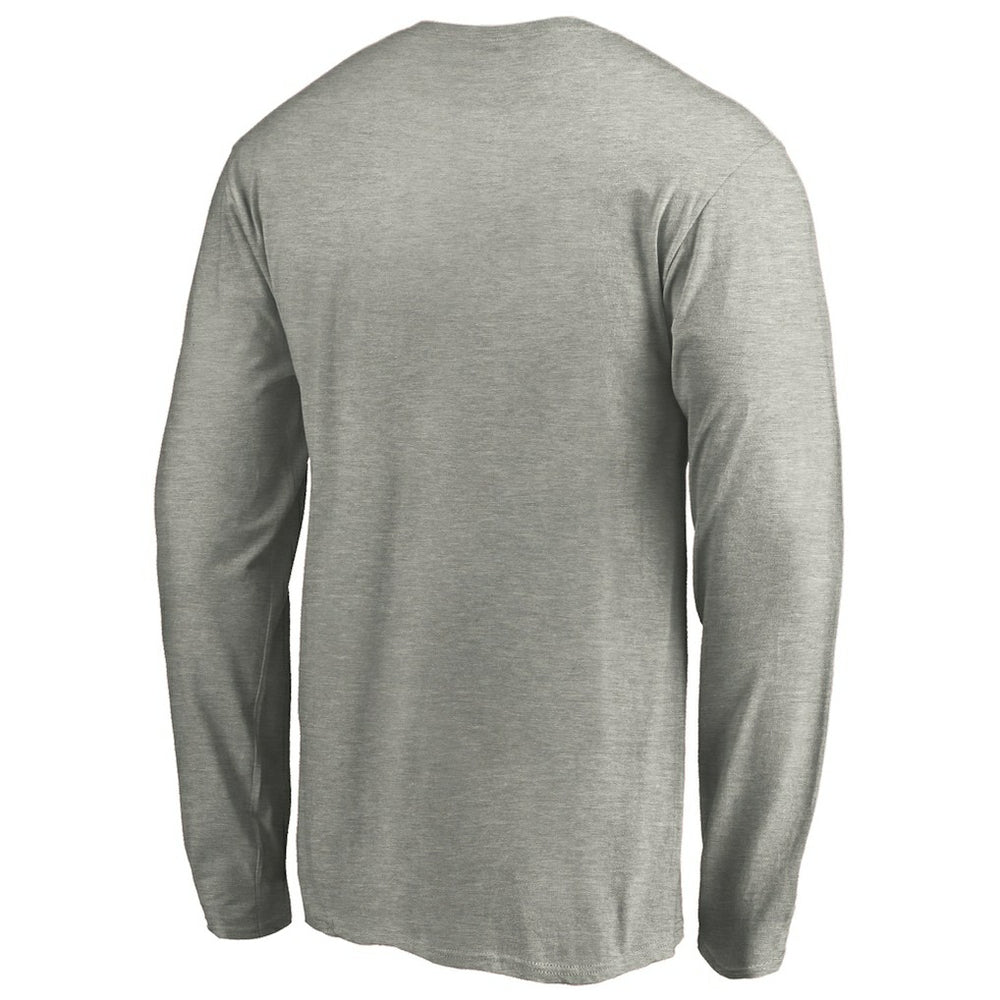 Heathered Gray Chicago Bulls Alternate Team Logo Long Sleeve T-Shirt sale | NBA
