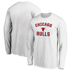 White Chicago Bulls Victory Arch Long Sleeve T-Shirt sale | NBA