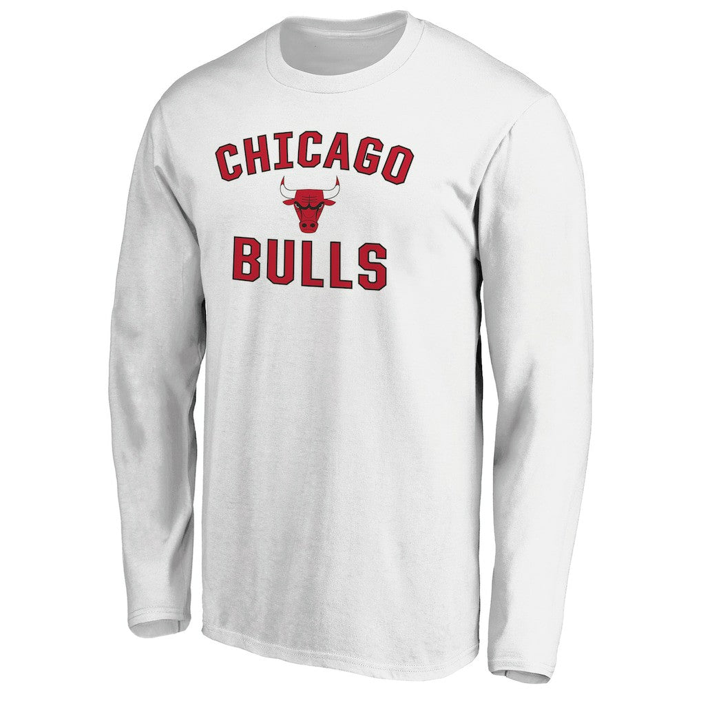 White Chicago Bulls Victory Arch Long Sleeve T-Shirt sale | NBA