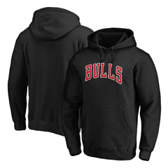Black Chicago Bulls Wordmark Alternate Pullover Hoodie | NBA