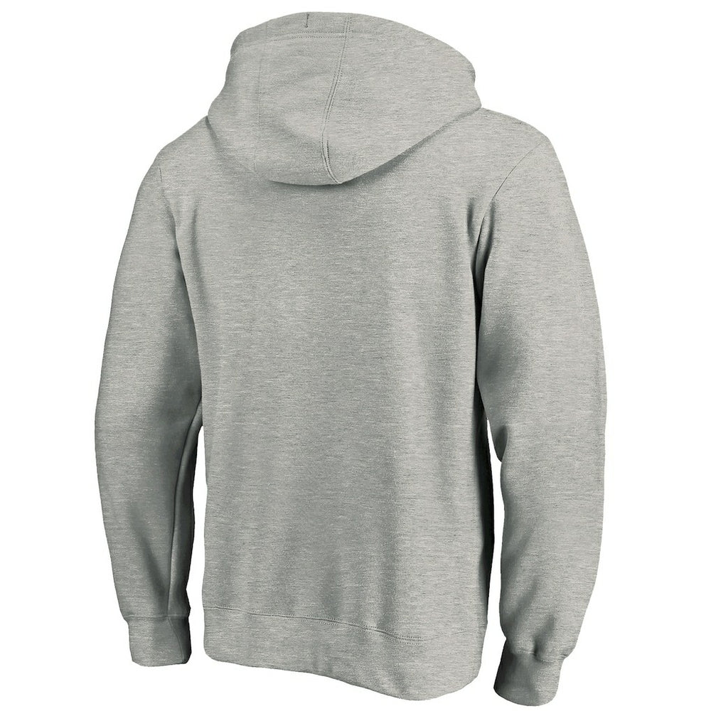 Heathered Gray Chicago Bulls Primary Mascot Logo Pullover Hoodie | NBA
