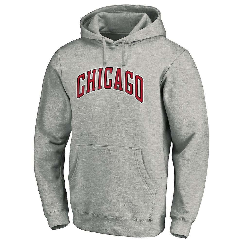 Heather Gray Chicago Bulls Alternate Logo Pullover Hoodie | NBA