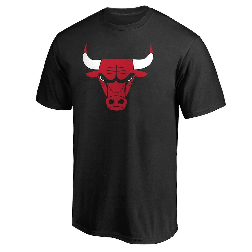 Black Chicago Bulls Primary Mascot Logo T-Shirt sale | NBA