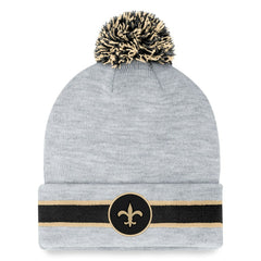New Orleans Saints Cuffed Knit Hat with Pom | NFL Hot