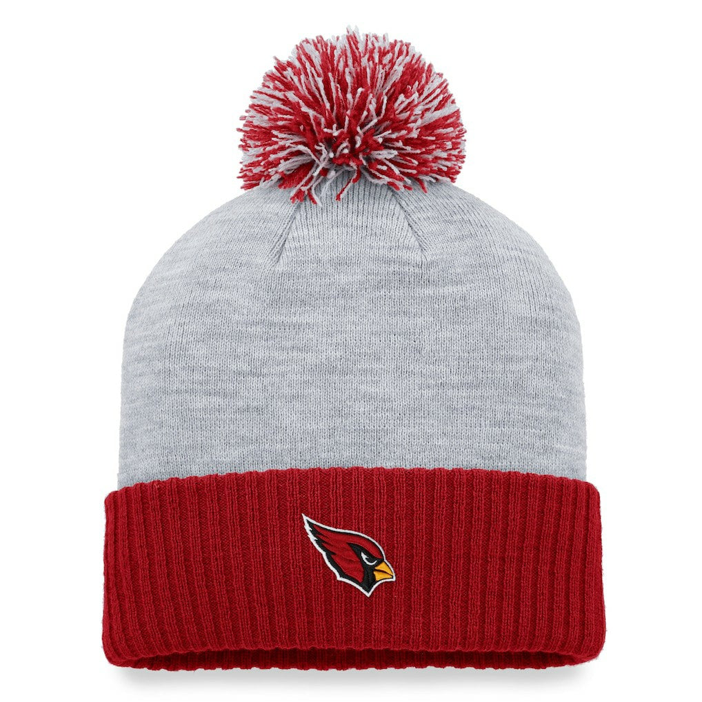 Arizona Cardinals Women's Ash Cuffed Knit Hat with Pom | NFL Sale