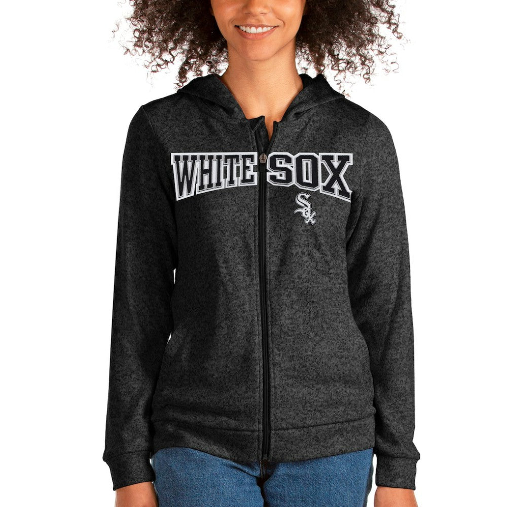 Chicago White Sox Antigua Women's Wordmark Absolute Full-Zip Hoodie - MLB Hoodies
