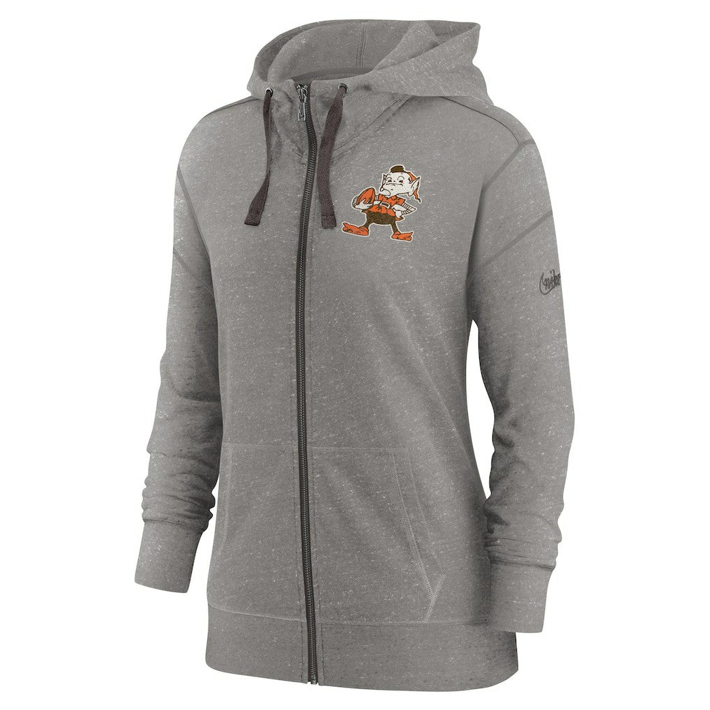 Cleveland Browns Women's Gym Vintage Full-Zip Hoodie | NFL On sale
