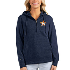 Houston Astros Antigua Women's Action Half-Zip Pullover Hoodie - MLB Hoodies