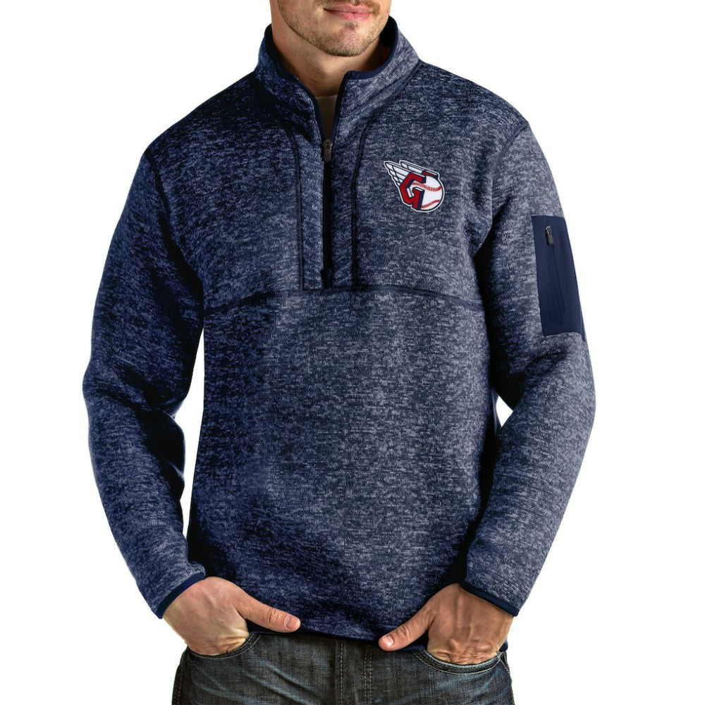 Cleveland Guardians Antigua Fortune Quarter-Zip Pullover Jacket - MLB Jackets