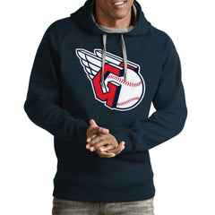 Cleveland Guardians Antigua Team Victory Pullover Hoodie - MLB Hoodies