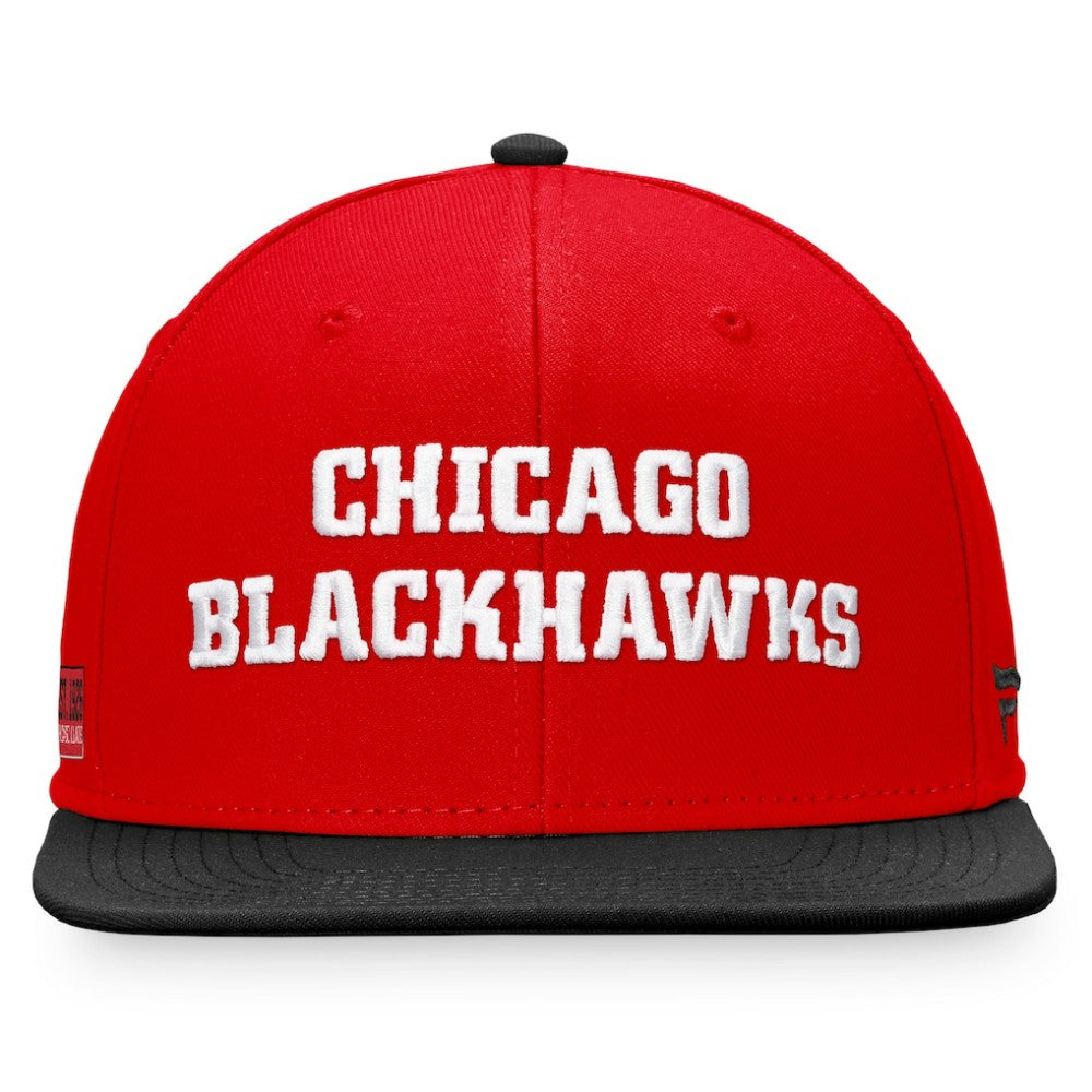 Chicago Blackhawks Fanatics Iconic Color Blocked Snapback Hat -  NHL Hats
