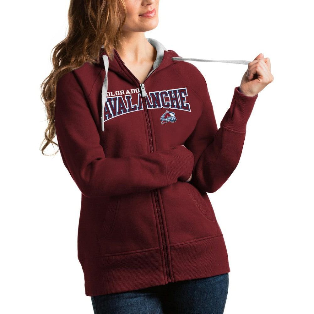 Colorado Avalanche Antigua Women's Wordmark Victory Full-Zip Hoodie -  NHL Hoodies