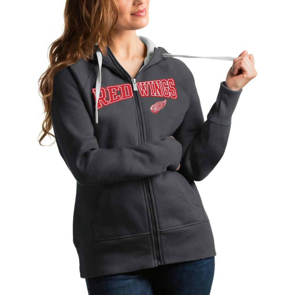 Detroit Red Wings Antigua Women's Wordmark Victory Full-Zip Hoodie -  NHL Hoodies