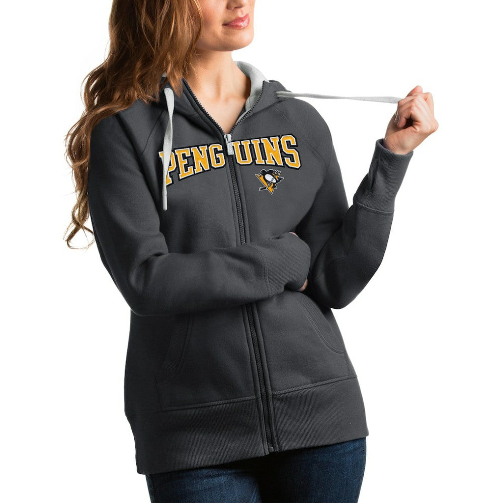 Pittsburgh Penguins Antigua Women's Wordmark Victory Full-Zip Hoodie -  NHL Hoodies