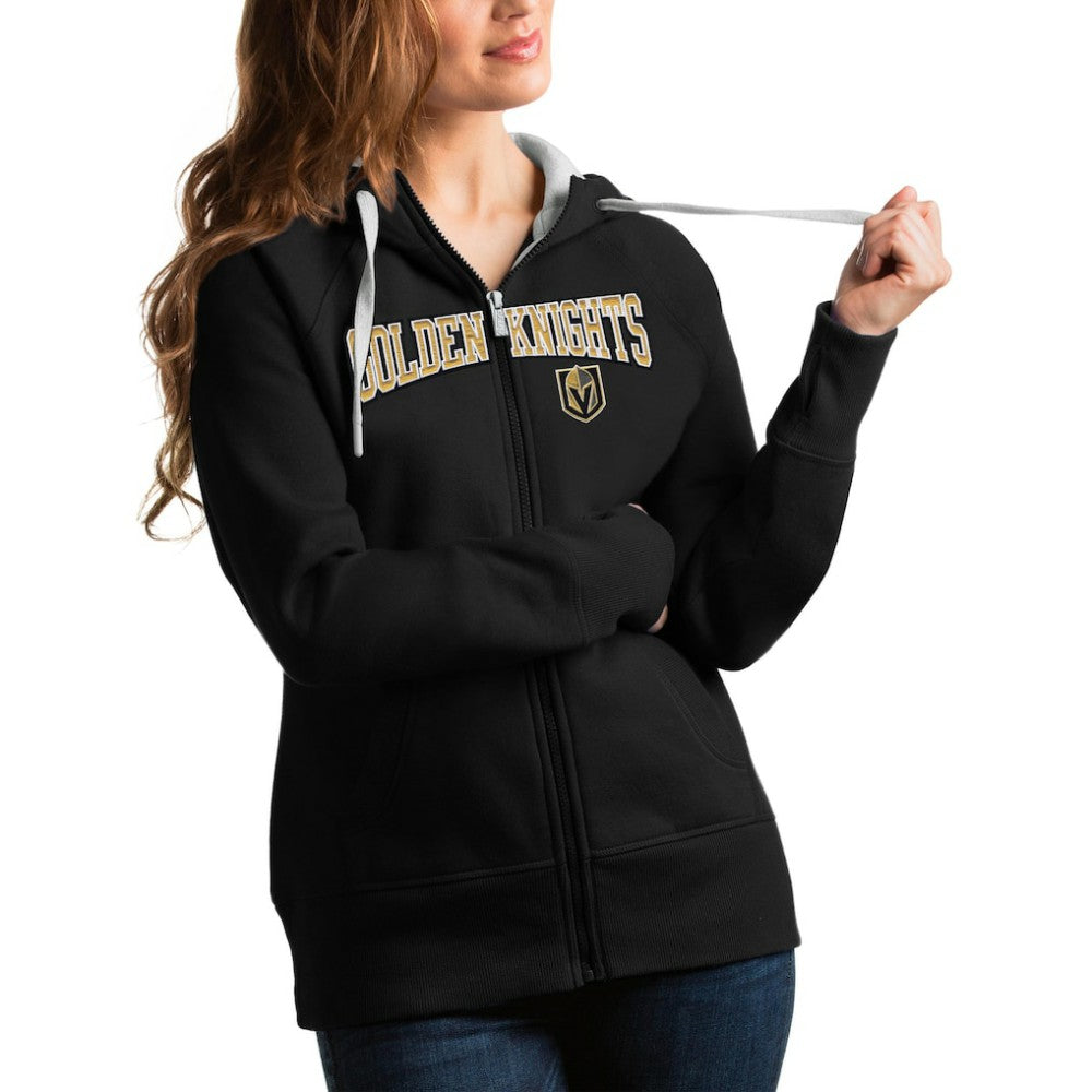 Vegas Golden Knights Antigua Women's Wordmark Victory Full-Zip Hoodie -  NHL Hoodies