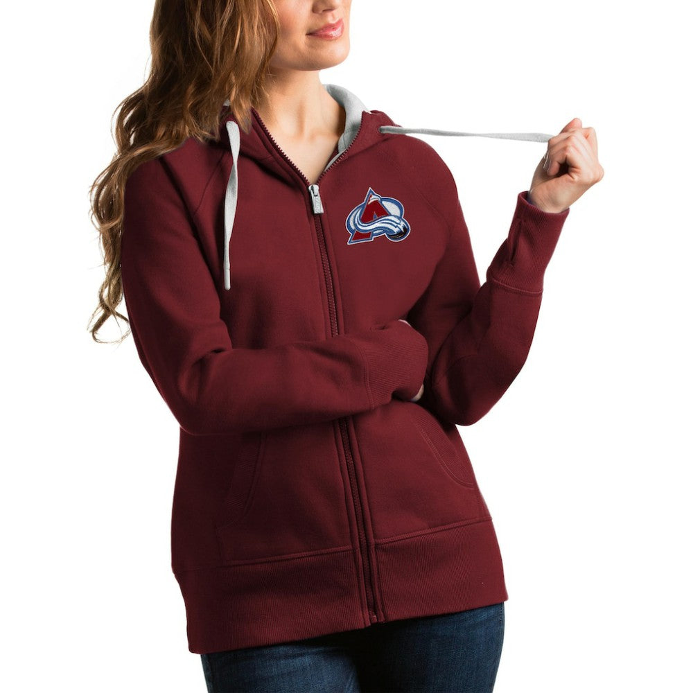 Colorado Avalanche Antigua Women's Victory Full-Zip Hoodie -  NHL Hoodies