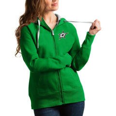 Dallas Stars Antigua Women's Victory Full-Zip Hoodie -  NHL Hoodies