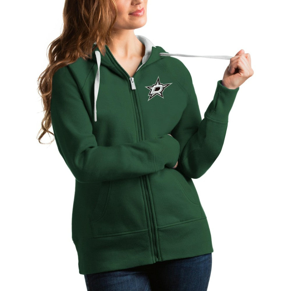 Dallas Stars Antigua Women's Victory Full-Zip Hoodie -  NHL Hoodies