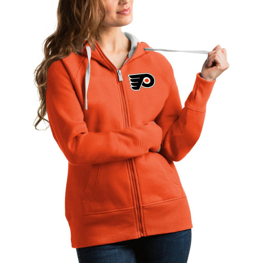 Philadelphia Flyers Antigua Women's Victory Full-Zip Hoodie -  NHL Hoodies