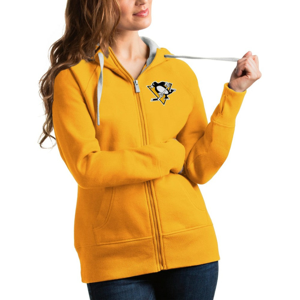 Pittsburgh Penguins Antigua Women's Victory Full-Zip Hoodie -  NHL Hoodies