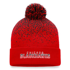 Chicago Blackhawks Fanatics Iconic Gradient Cuffed Knit Hat with Pom -  NHL Hats