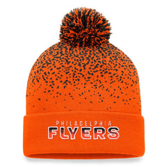 Philadelphia Flyers Fanatics Iconic Gradient Cuffed Knit Hat with Pom -  NHL Hats