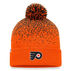 Philadelphia Flyers Fanatics Iconic Gradient Cuffed Knit Hat with Pom -  NHL Hats