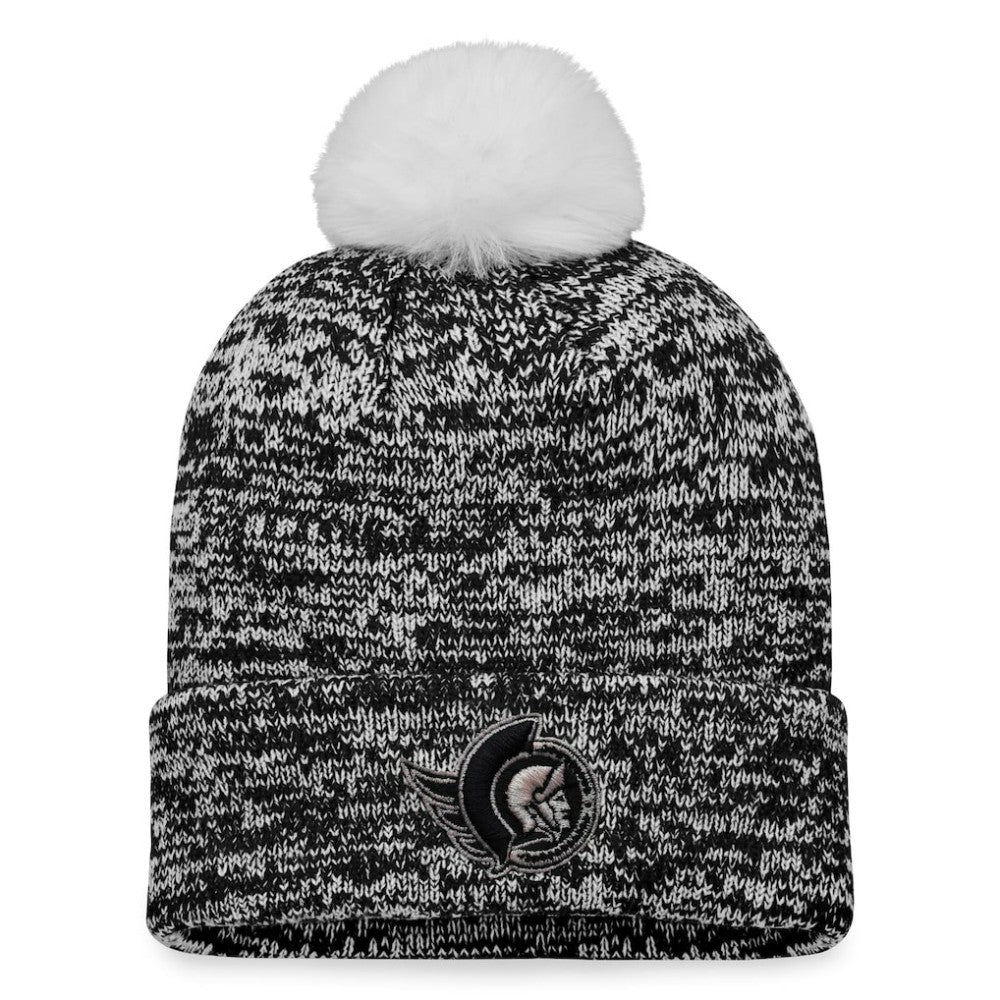 Ottawa Senators Fanatics Women's Glimmer Cuffed Knit Hat with Pom -  NHL Hats