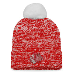 Chicago Blackhawks Fanatics Women's Glimmer Cuffed Knit Hat with Pom -  NHL Hats