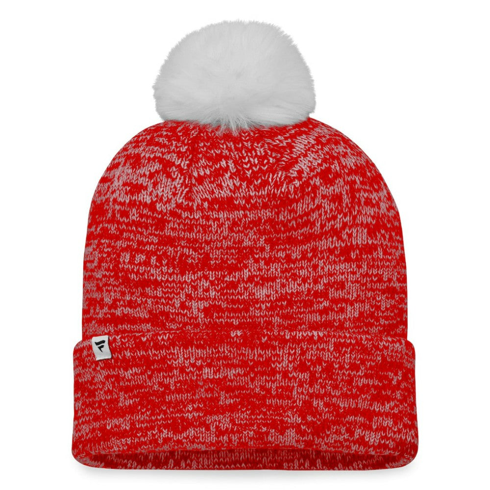 Calgary Flames Fanatics Women's Glimmer Cuffed Knit Hat with Pom -  NHL Hats