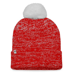Calgary Flames Fanatics Women's Glimmer Cuffed Knit Hat with Pom -  NHL Hats
