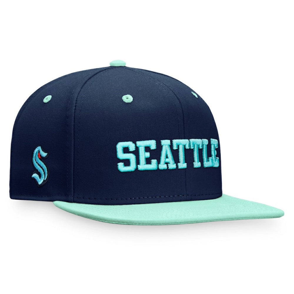 Seattle Kraken Fanatics Heritage City Two-Tone Snapback Hat -  NHL Hats