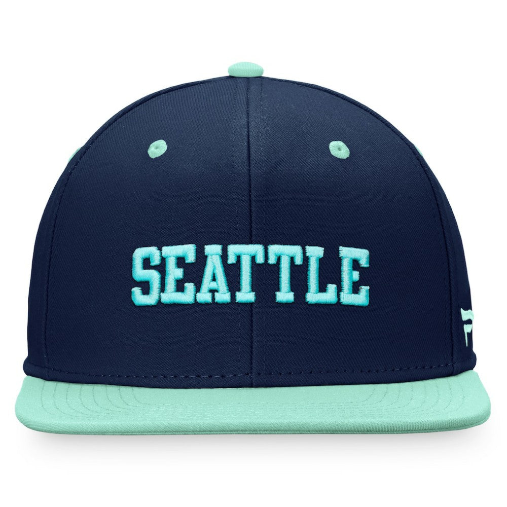 Seattle Kraken Fanatics Heritage City Two-Tone Snapback Hat -  NHL Hats
