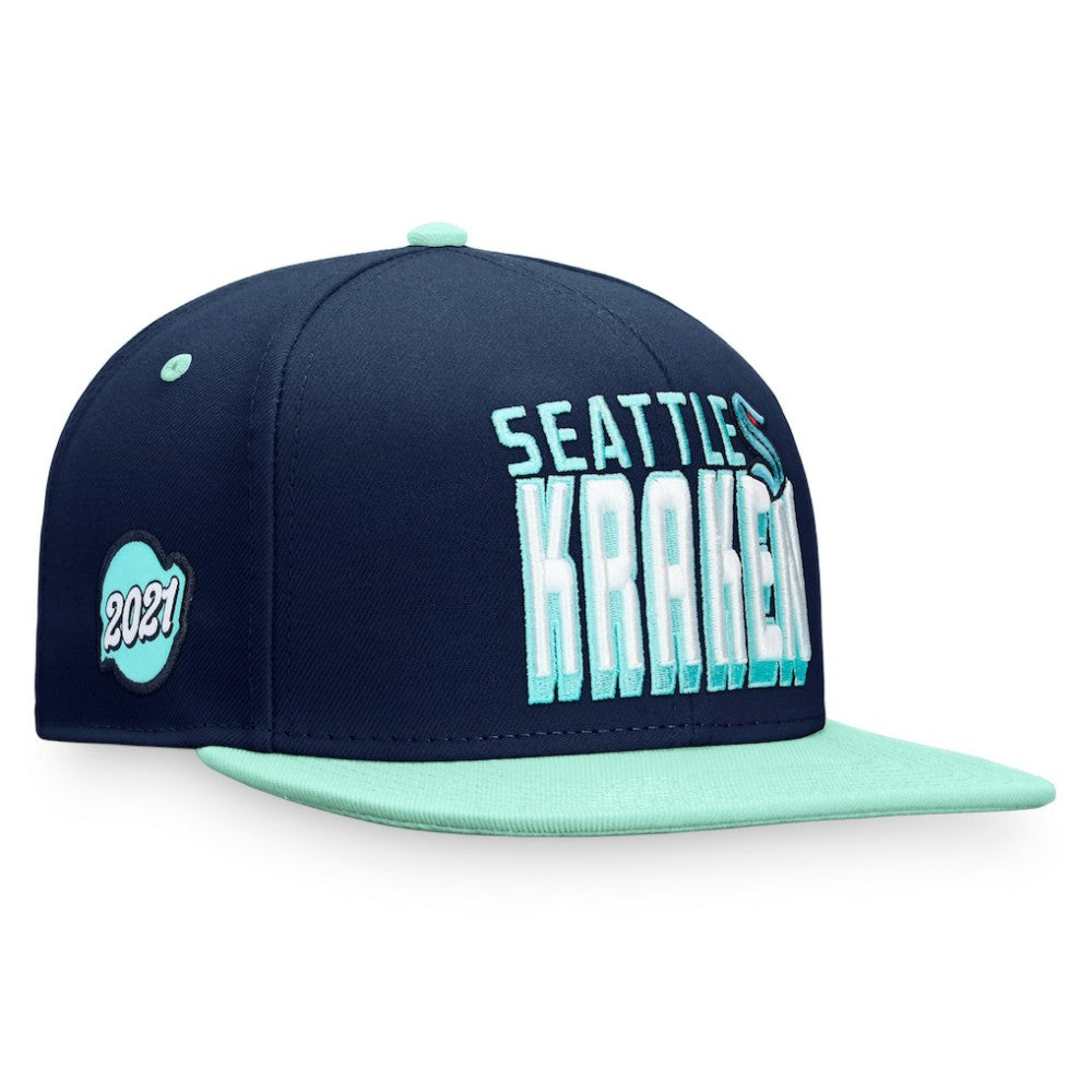 Seattle Kraken Fanatics Heritage Retro Two-Tone Snapback Hat -  NHL Hats
