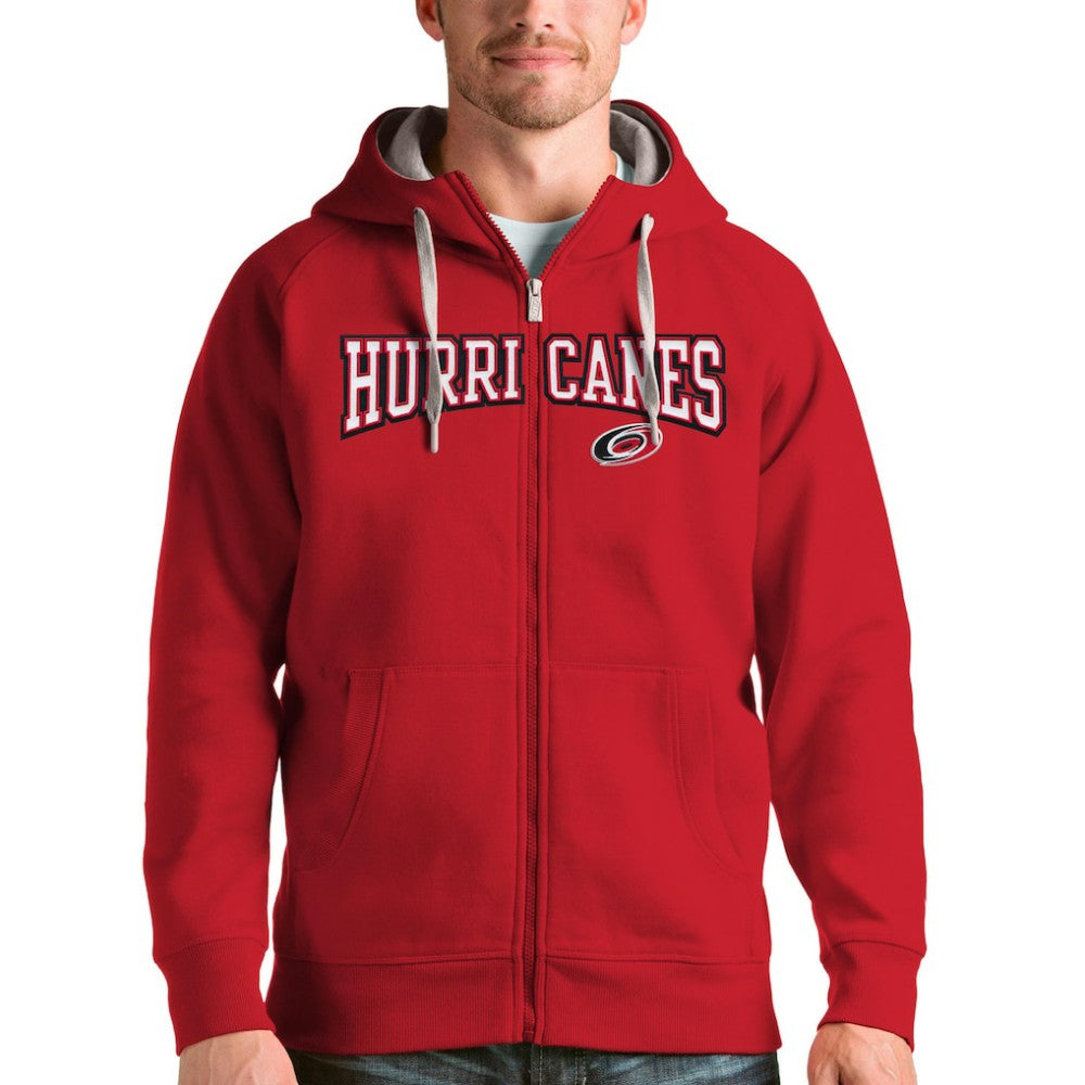 Carolina Hurricanes Antigua Wordmark Victory Full-Zip Hoodie -  NHL Hoodies