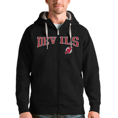 New Jersey Devils Antigua Wordmark Victory Full-Zip Hoodie -  NHL Jerseys