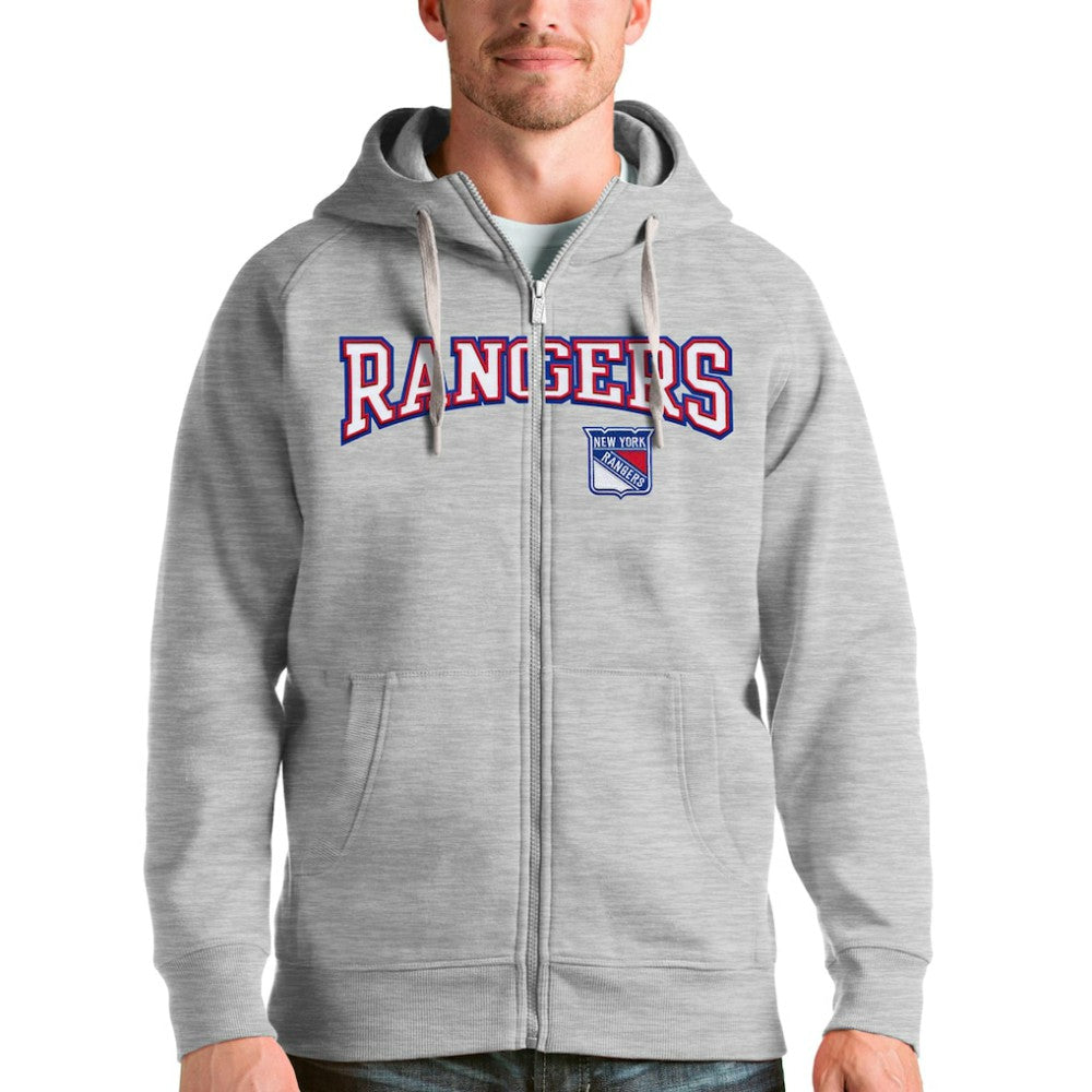 New York Rangers Antigua Wordmark Victory Full-Zip Hoodie -  NHL Hoodies