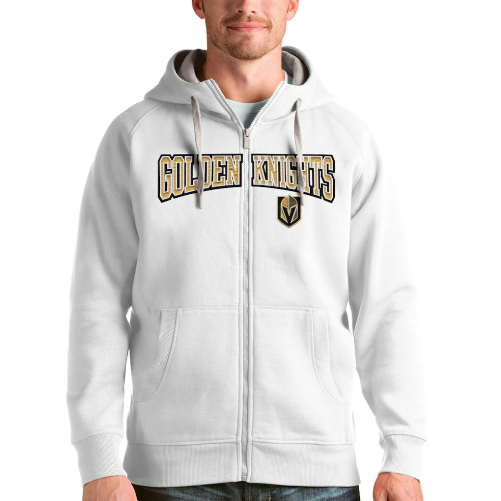 Vegas Golden Knights Antigua Wordmark Victory Full-Zip Hoodie -  NHL Hoodies