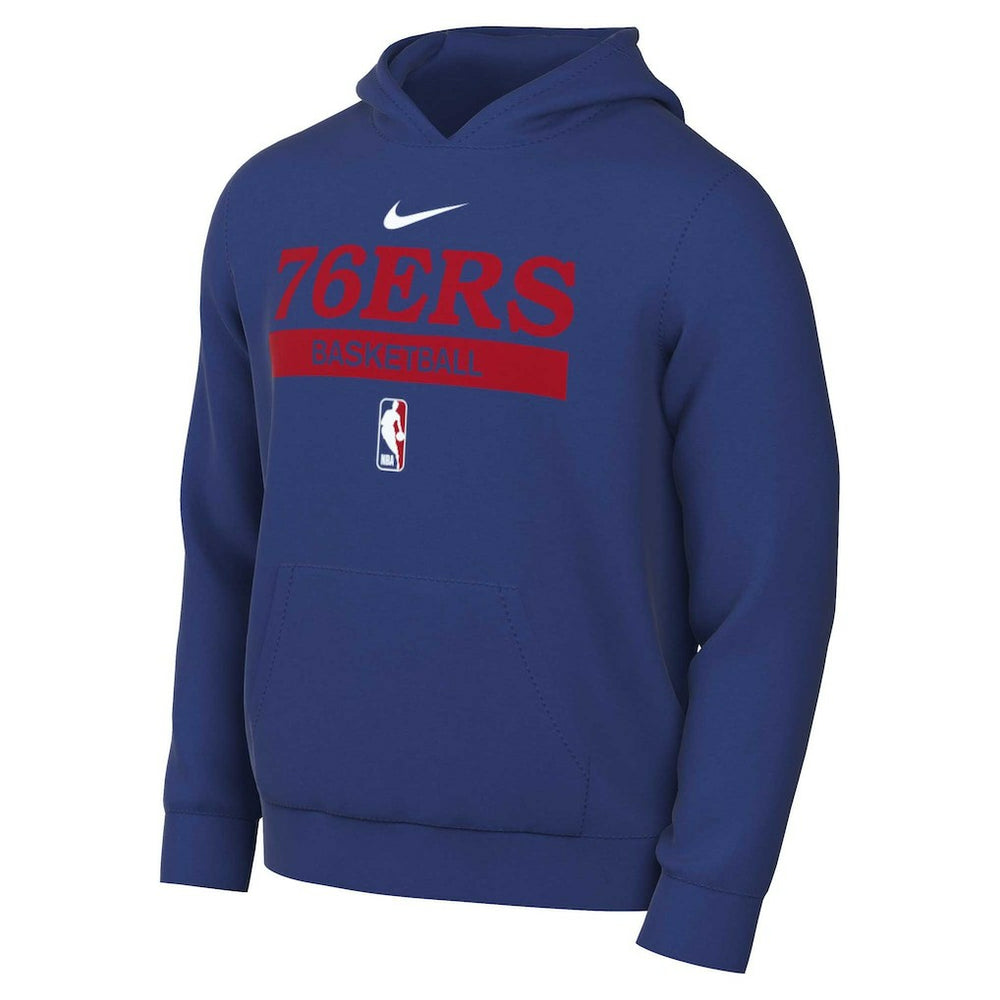 Royal Philadelphia 76ers 2022/23 Spotlight On-Court Practice Performance Pullover Hoodie | NBA