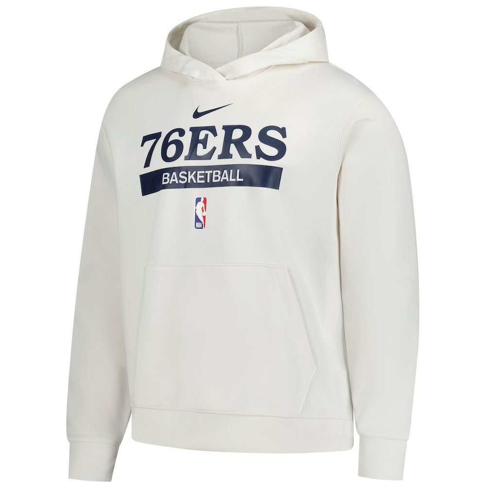 Cream Philadelphia 76ers 2022/23 Spotlight On-Court Practice Performance Pullover Hoodie | NBA