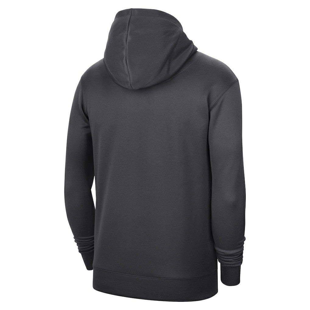Anthracite Brooklyn Nets 2022/23 Spotlight On-Court Practice Performance Pullover Hoodie | NBA