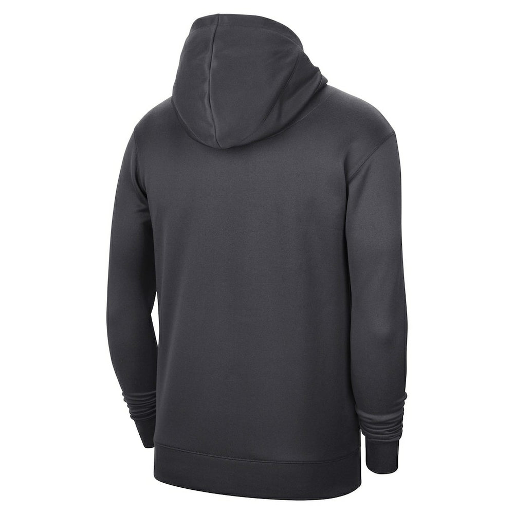 Anthracite Brooklyn Nets 2022/23 Spotlight On-Court Practice Performance Pullover Hoodie | NBA