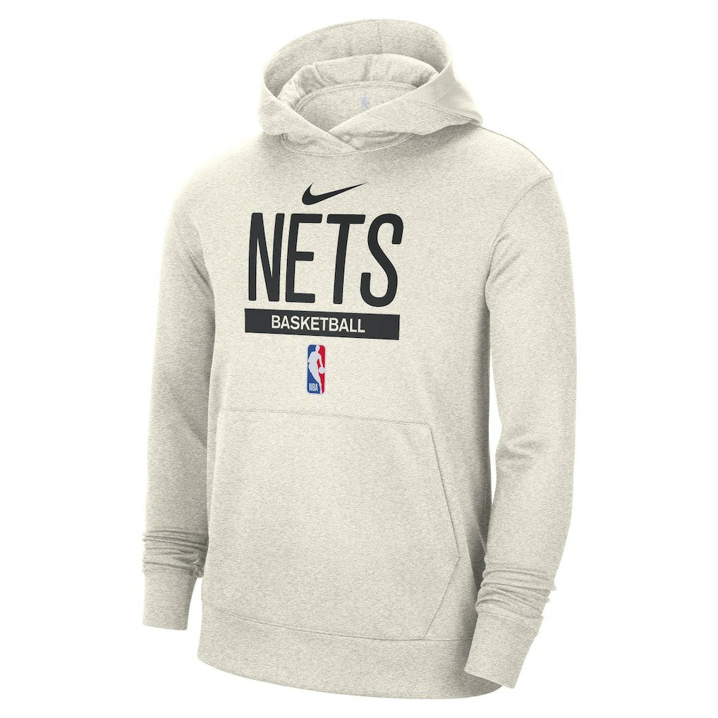 Cream Brooklyn Nets 2022/23 Spotlight On-Court Practice Performance Pullover Hoodie | NBA