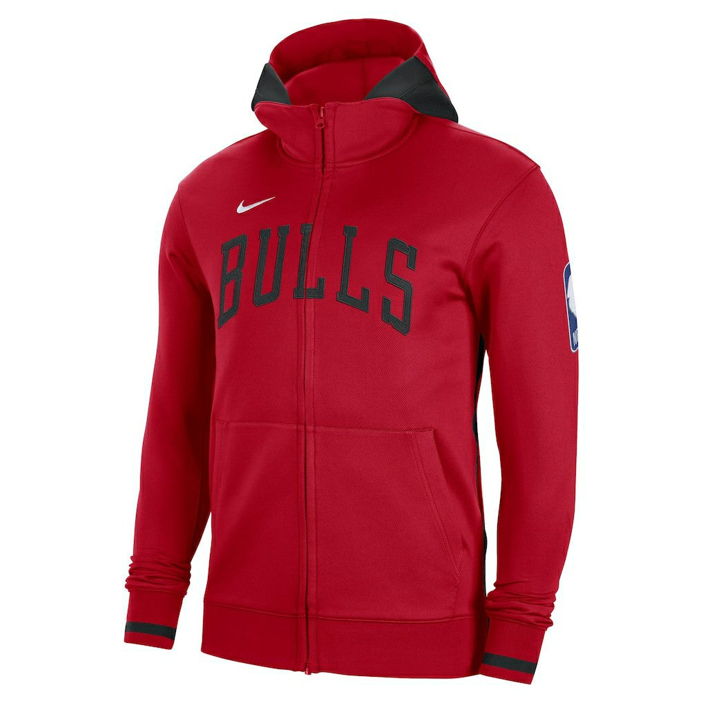 Red Chicago Bulls Authentic Showtime Performance Full-Zip Hoodie | NBA